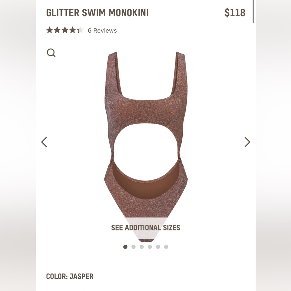 SKIMS GLITTER MONOKINI